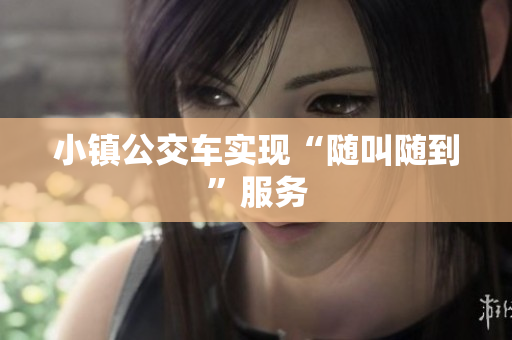 小镇公交车实现“随叫随到”服务