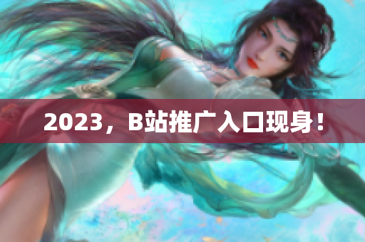 2023，B站推广入口现身！