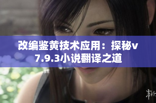 改编鉴黄技术应用：探秘v7.9.3小说翻译之道