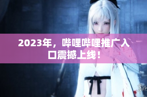 2023年，哔哩哔哩推广入口震撼上线！