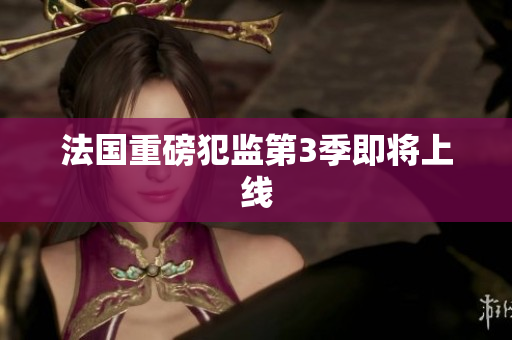 法国重磅犯监第3季即将上线