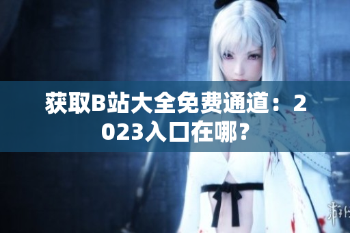 获取B站大全免费通道：2023入口在哪？