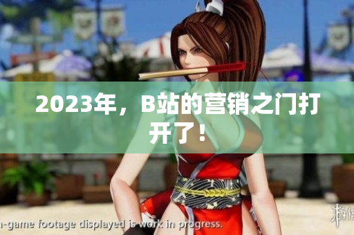 2023年，B站的营销之门打开了！