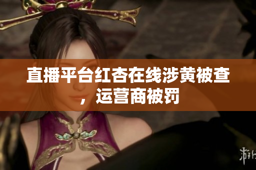 直播平台红杏在线涉黄被查，运营商被罚