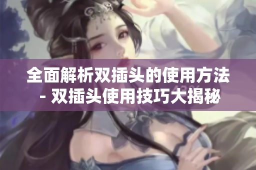 全面解析双插头的使用方法 - 双插头使用技巧大揭秘