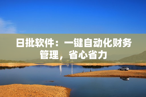 日批软件：一键自动化财务管理，省心省力
