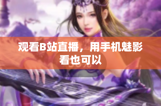 观看B站直播，用手机魅影看也可以