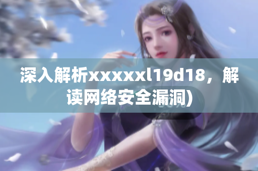 深入解析xxxxxl19d18，解读网络安全漏洞)
