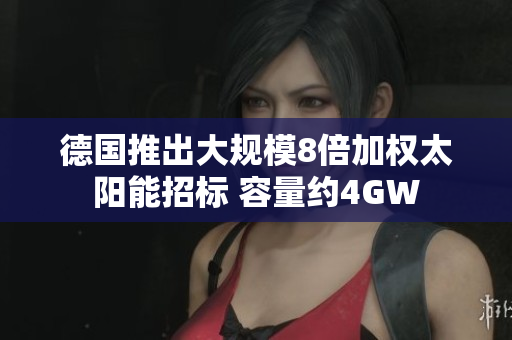 德国推出大规模8倍加权太阳能招标 容量约4GW