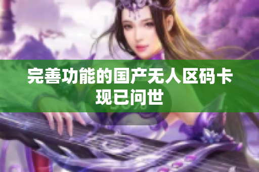 完善功能的国产无人区码卡现已问世