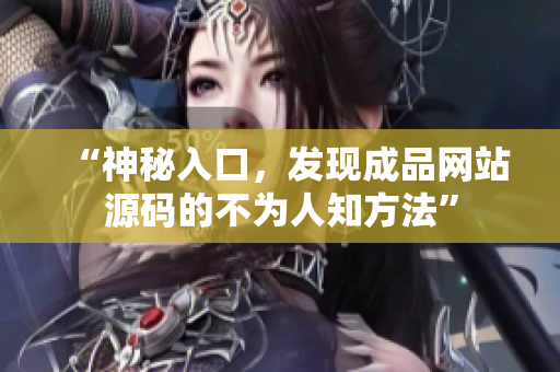 “神秘入口，发现成品网站源码的不为人知方法”
