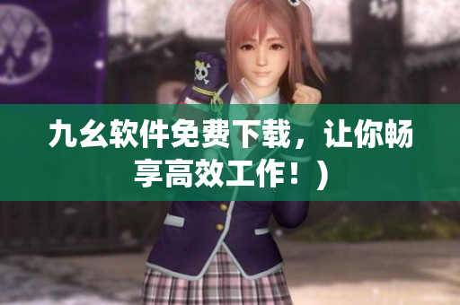 九幺软件免费下载，让你畅享高效工作！)