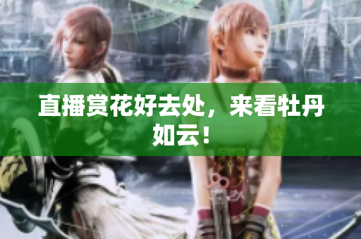 直播赏花好去处，来看牡丹如云！