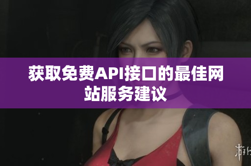 获取免费API接口的最佳网站服务建议
