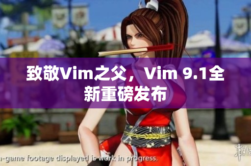 致敬Vim之父，Vim 9.1全新重磅发布