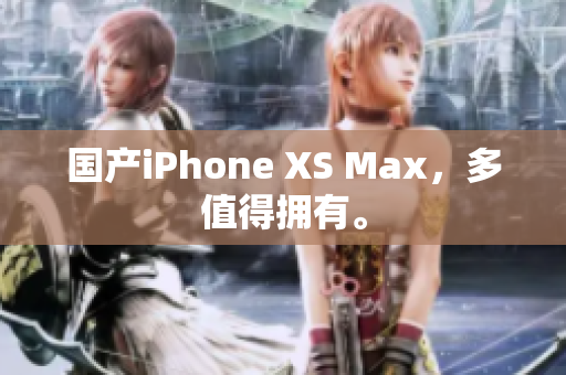 国产iPhone XS Max，多值得拥有。