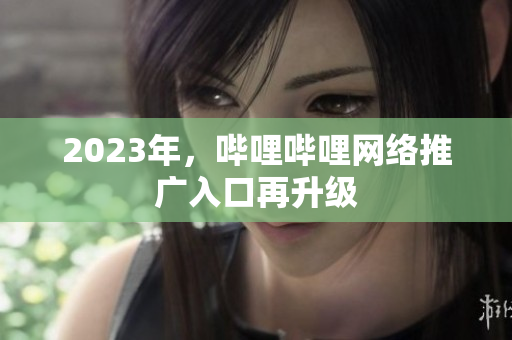 2023年，哔哩哔哩网络推广入口再升级
