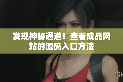 发现神秘通道！查看成品网站的源码入口方法