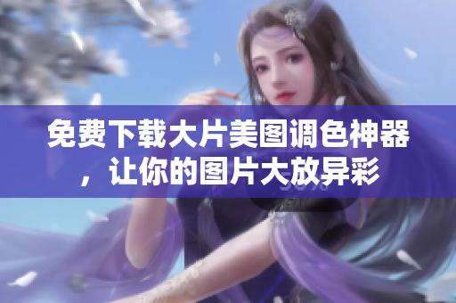 免费下载大片美图调色神器，让你的图片大放异彩