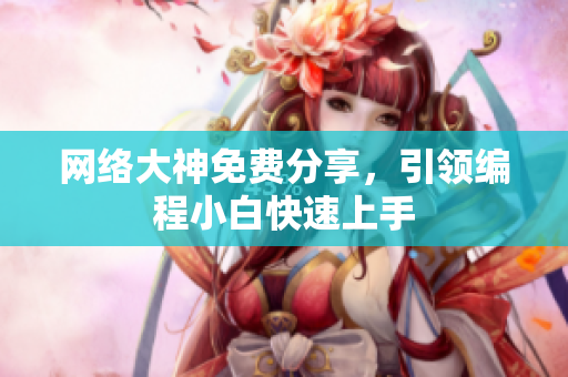网络大神免费分享，引领编程小白快速上手
