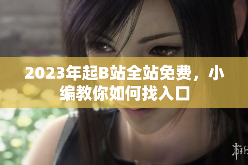 2023年起B站全站免费，小编教你如何找入口