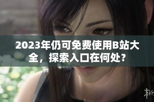 2023年仍可免费使用B站大全，探索入口在何处？