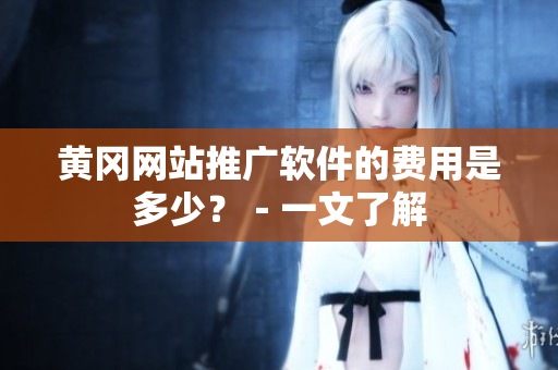 黄冈网站推广软件的费用是多少？－一文了解