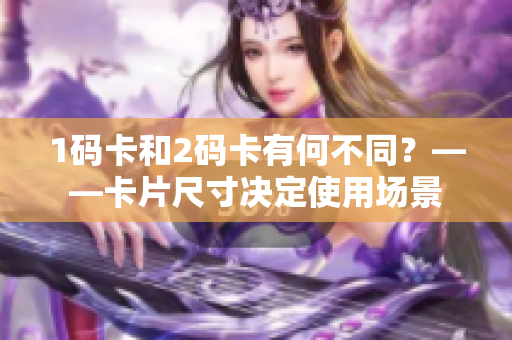1码卡和2码卡有何不同？——卡片尺寸决定使用场景