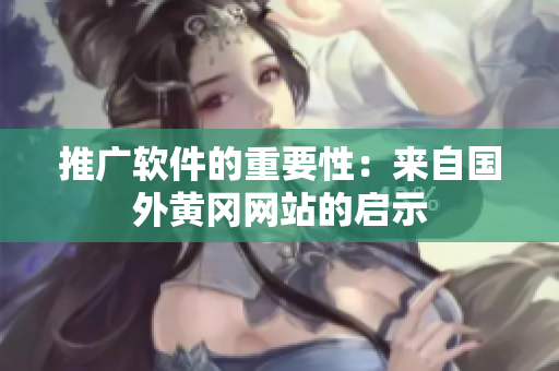 推广软件的重要性：来自国外黄冈网站的启示