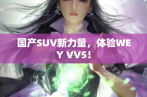 国产SUV新力量，体验WEY VV5！