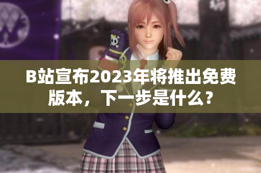 B站宣布2023年将推出免费版本，下一步是什么？