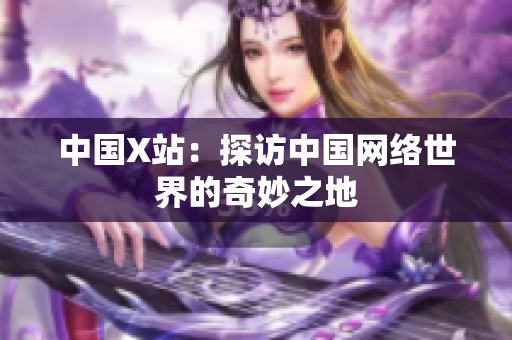中国X站：探访中国网络世界的奇妙之地