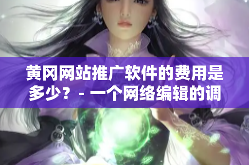 黄冈网站推广软件的费用是多少？- 一个网络编辑的调查报告