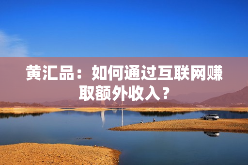 黄汇品：如何通过互联网赚取额外收入？