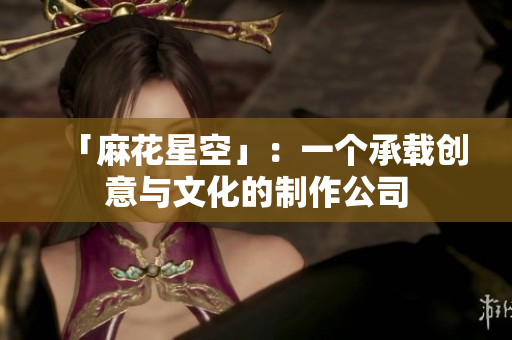 「麻花星空」：一个承载创意与文化的制作公司