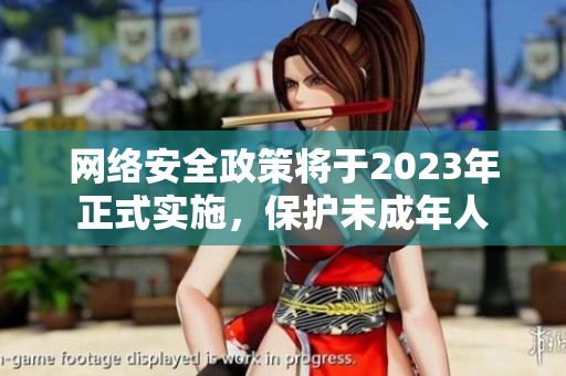 网络安全政策将于2023年正式实施，保护未成年人