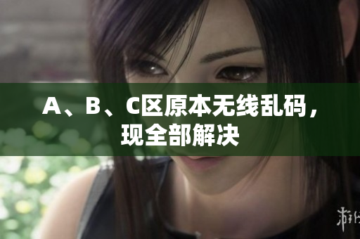 A、B、C区原本无线乱码，现全部解决