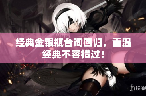 经典金银瓶台词回归，重温经典不容错过！