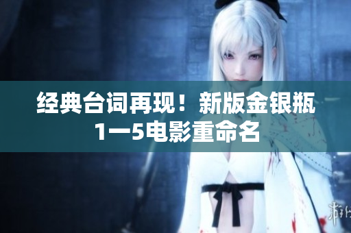 经典台词再现！新版金银瓶1一5电影重命名
