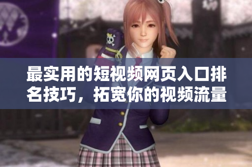 最实用的短视频网页入口排名技巧，拓宽你的视频流量！