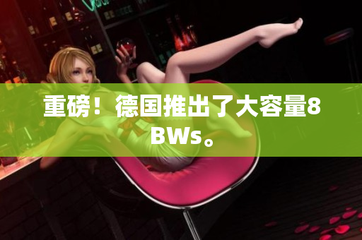 重磅！德国推出了大容量8BWs。