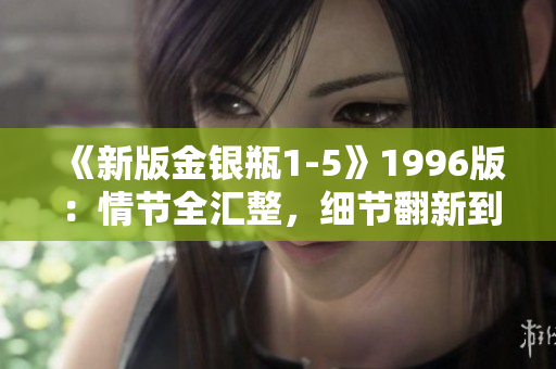 《新版金银瓶1-5》1996版：情节全汇整，细节翻新到位！