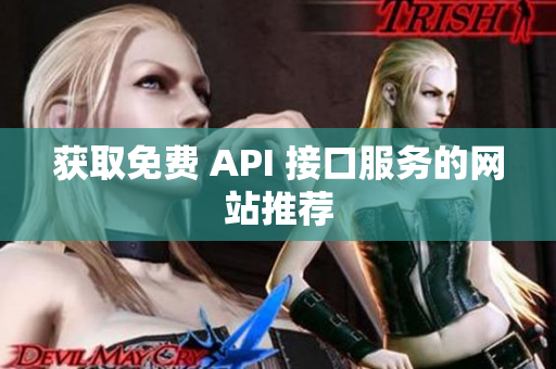 获取免费 API 接口服务的网站推荐