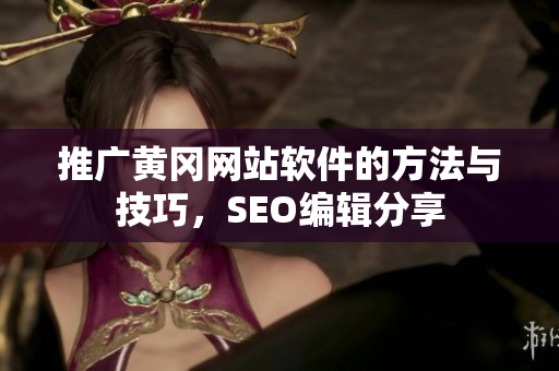 推广黄冈网站软件的方法与技巧，SEO编辑分享