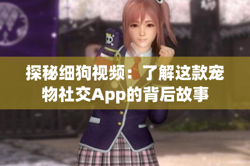 探秘细狗视频：了解这款宠物社交App的背后故事