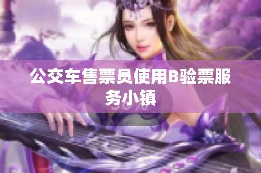 公交车售票员使用B验票服务小镇