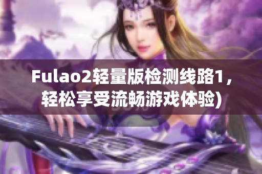 Fulao2轻量版检测线路1，轻松享受流畅游戏体验)