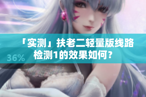 「实测」扶老二轻量版线路检测1的效果如何？