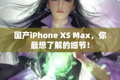 国产iPhone XS Max，你最想了解的细节！