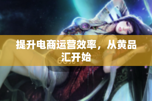提升电商运营效率，从黄品汇开始